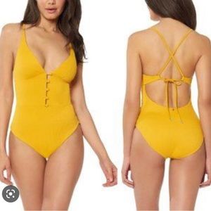 Red Carter One Piece Swimsuit